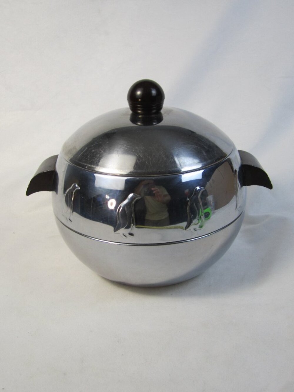 Vintage West Bend Penguin Hot/Cold Server With Bakelite Handles - Used-Read Desc